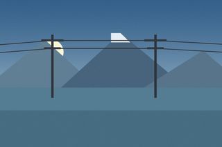 Landscape example — remove the power lines